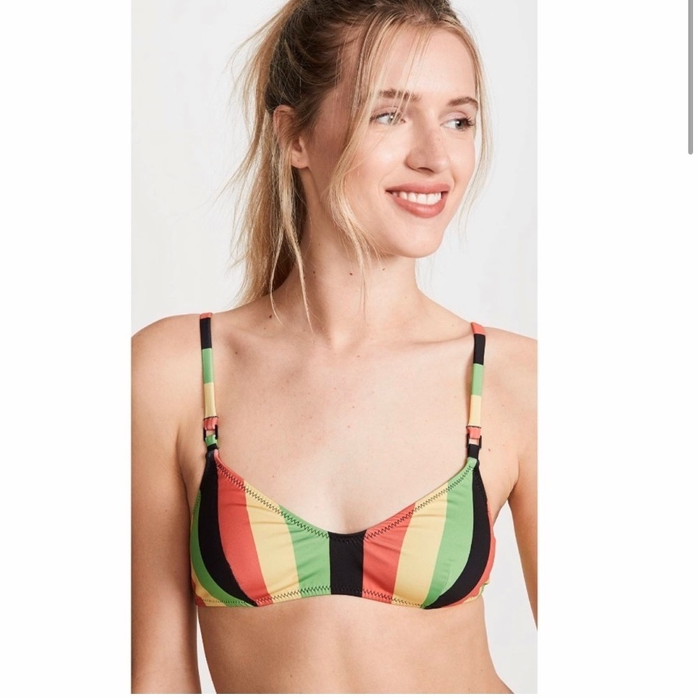 Solid & Striped Bikini Set. - Picture 3 of 5